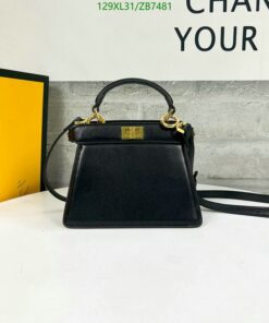 Replica FENDI Peekaboo ISeeU Small AAAA Black