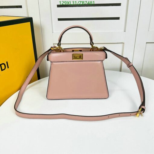 Replica FENDI Peekaboo ISeeU Small AAAA rose