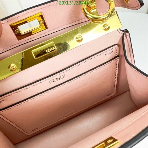 Replica FENDI Peekaboo ISeeU Small AAAA rose