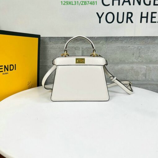 Replica FENDI Peekaboo ISeeU Small AAAA white