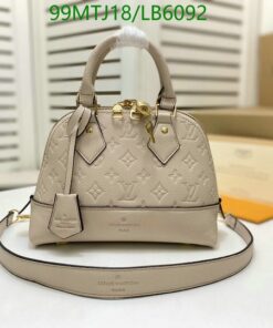 Louis Vuitton Replica Neo Alma BB Bag Monogram Empreinte Leather beige