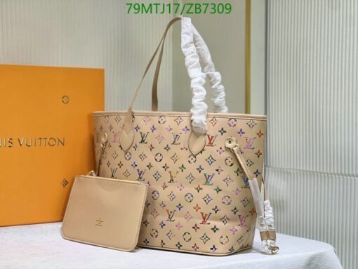 Louis Vuitton Replica Neverfull Tote Monogram Canvas Bag AAAA