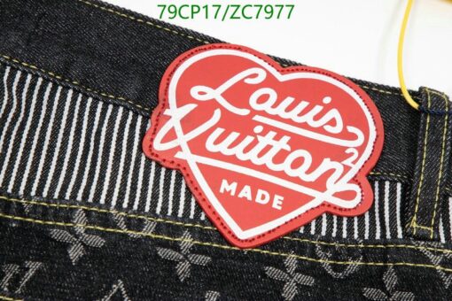 Louis Vuitton Replica Pants Monogram Crazy Denim Jeans