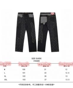 Louis Vuitton Monogram Denim Pants - 3 For Sale on 1stDibs