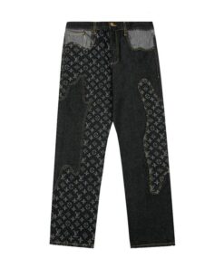 Louis Vuitton Replica Pants Monogram Crazy Denim Jeans (6)