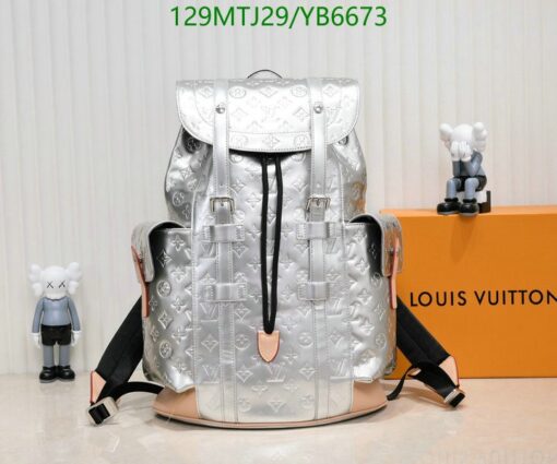 Replica Christopher PM Louis Vuitton SILVER MONOGRAM BACHPACK