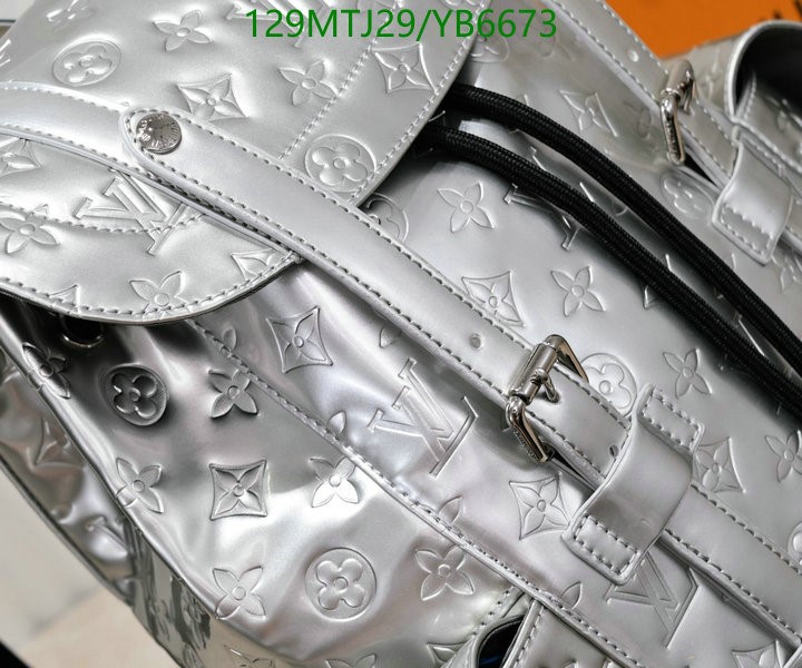 Christopher backpack weekend bag Louis Vuitton Silver in Plastic - 23320843