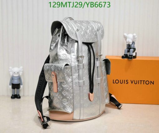 Replica Christopher PM Louis Vuitton SILVER MONOGRAM BACHPACK