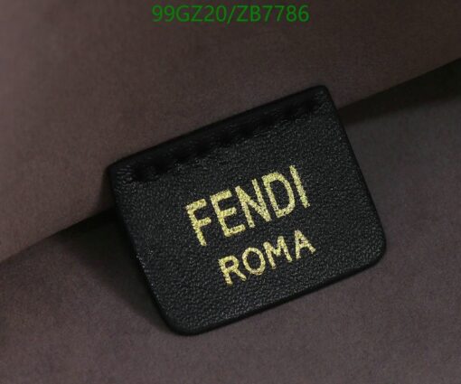 Replica Fendi Tapestry FF O'Lock Shoulder Bag AAAA
