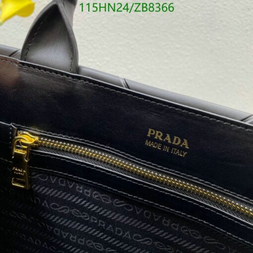 Replica Prada Handbag AAAA Black Leather