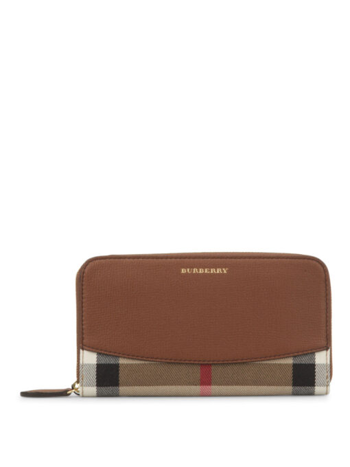 Replica Burberry Elmore wallet Zipped Around Brown