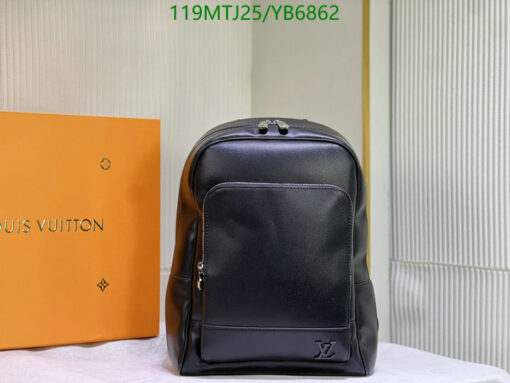 Louis Vuitton Replica AAA+ Alex Slim Backpack Taiga Leather