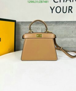 Replica FENDI Peekaboo ISeeU Small AAAA beige