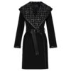 Louis Vuitton Replica Hooded wrap coat