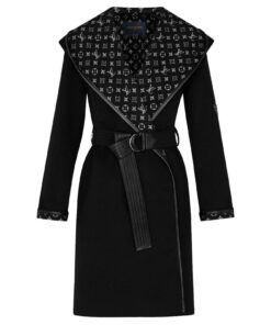 Louis Vuitton Replica Hooded wrap coat