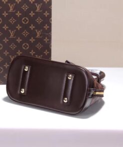 Louis Vuitton LV alma BB damier Ebène Handbag Brown AAAA