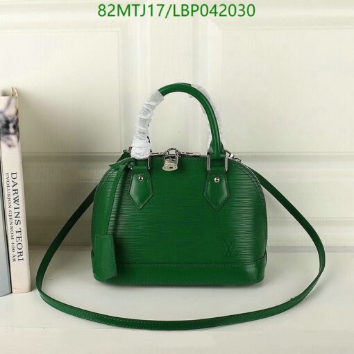 Lv Replica Alma BB Handbag traces AAAA green
