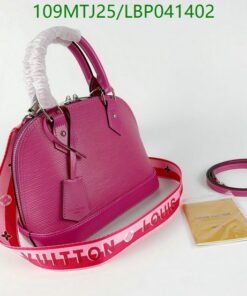 Replica LOUIS VUITTON LV Alma BB and PM Pivoine Handbag Pink