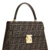 Luxury FENDI BROWN Replica ZUCCA CANVAS CONVERTIBLE TOP HANDLE LARGE AAAA+