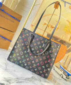 Replica Louis Vuitton Neverfull Aurelia Multi colors monogram MM bag AAAA