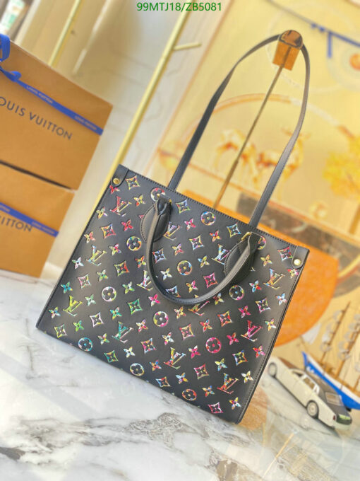 Replica Louis Vuitton Neverfull Aurelia Multi colors monogram MM bag AAAA