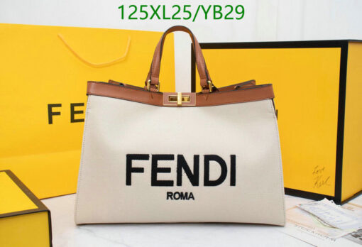 Designer Fendi PEEKABOO Medium X-TOTE handbag AAAA+