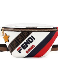Fendi Mania Roma Leather Belt Cross Body Bag For men AAAA+