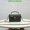 Replica Chanel LEATHER VANITY Bag WITH CHAIN AAAA+