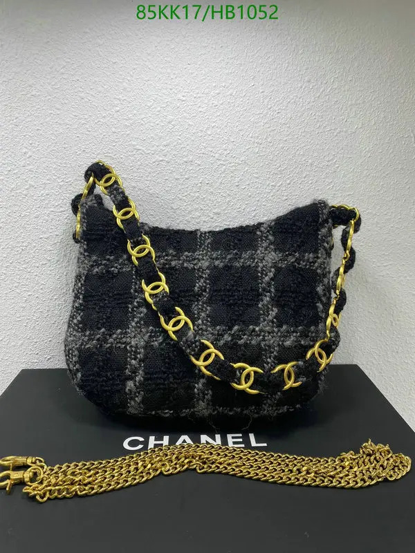 Replica Chanel Tweed Hobo Handbag AS3562 Black