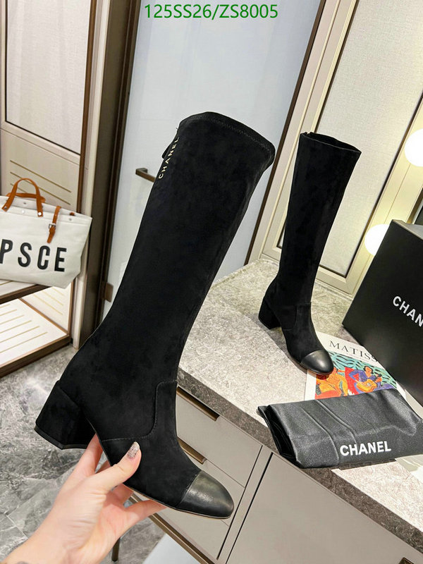 Chanel Knee Boots with heels For Women - HotReplica